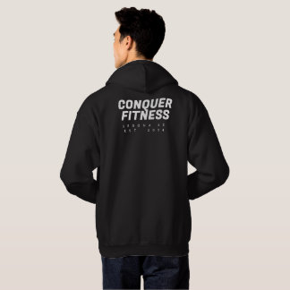 Conquer Fitness Sedona Hoodie White Schriftart