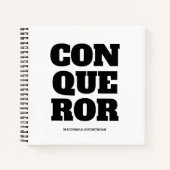 CONQUEROR Christianl Notebook Notizblock (Vorderseite)