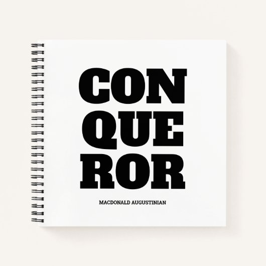 CONQUEROR Christianl Notebook Notizblock (Vorderseite)