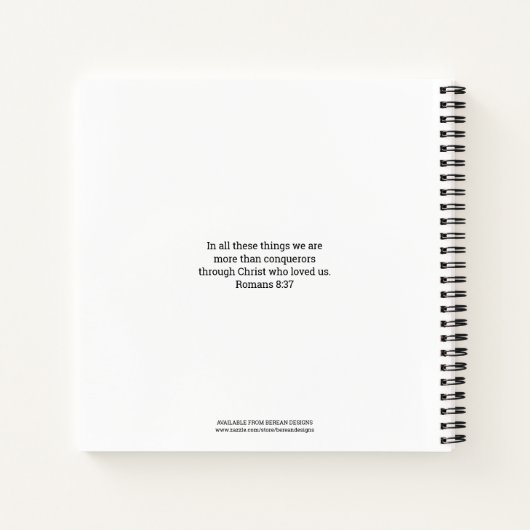 CONQUEROR Christianl Notebook Notizblock (Rückseite)