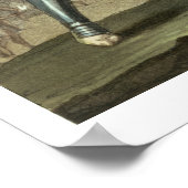 Conquistador mit einem amerikanischen Indianerober Poster (Ecke)