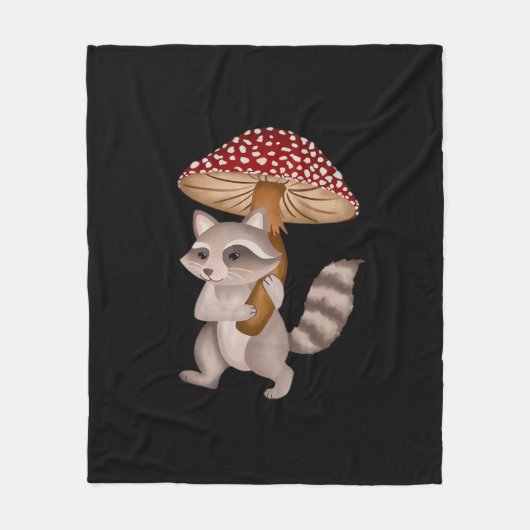 Conrad der Waschbär Classic Fleecedecke (Vorderseite)