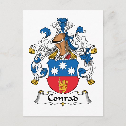 Conrad Familienwappen Postkarte (Vorderseite)