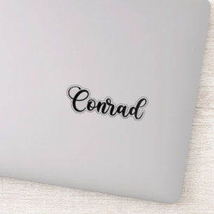 Conrad Name - Handgeschriebene Kalligrafie Aufkleber