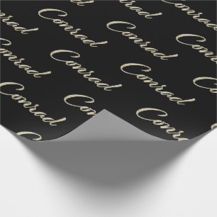 Conrad Vorname Name edles Geschenkpapier Papier