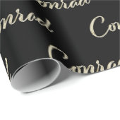 Conrad Vorname Name edles Geschenkpapier Papier (Rolleneckpunkt)