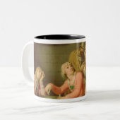 Conradin von Swabia und Friedrich von Baden Zweifarbige Tasse (Vorderseite Links)