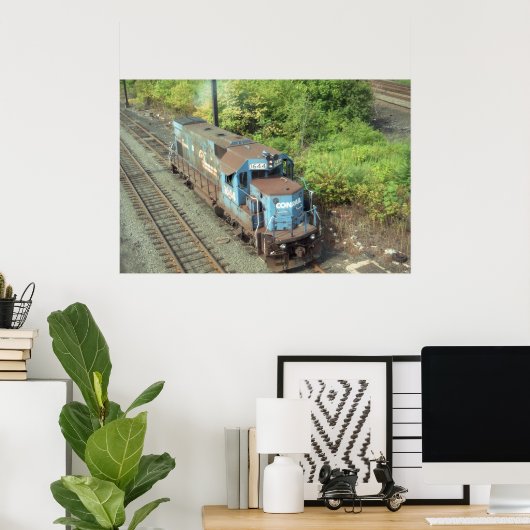 Conrail Diesel # 1644 , gebaut von EMD im Jahr 197 Poster (Heimbüro)