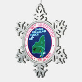Conrail Eisenbahn-Philadelphia-Abteilung Schneeflocken Zinn-Ornament (Rechts)