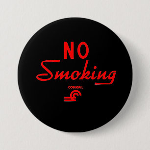 Conrail No Smoking Schild Button