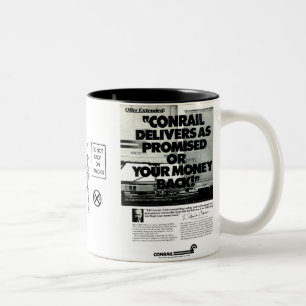 Conrail Züge liefern, wie 1984 versprochen Zweifarbige Tasse