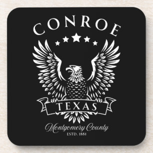 Conroe Montgomery County Texas Vintage Adler Getränkeuntersetzer