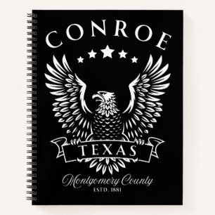 Conroe Montgomery Landkreis Texas Vintag Eagle Notizblock