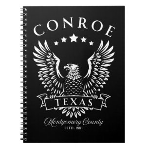 Conroe Montgomery Landkreis Texas Vintag Eagle Notizblock