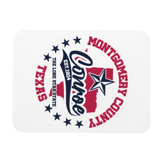 Conroe, Texas Magnet (Horizontal)