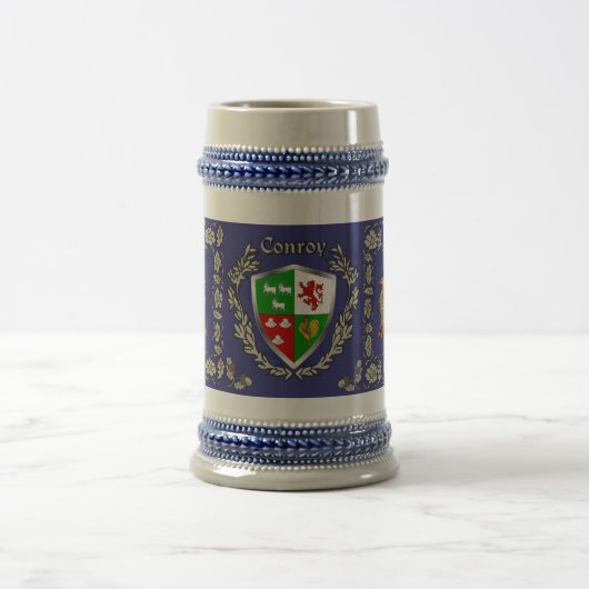 Conroy/O'Conry Irish Shield Griffin Stein Bierglas (Mittel)
