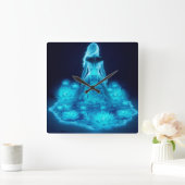 Consciousness / Conciencia Quadratische Wanduhr (Zuhause)