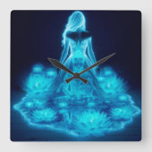 Consciousness / Conciencia Quadratische Wanduhr (Vorderseite)