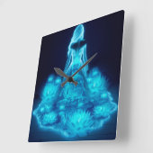 Consciousness / Conciencia Quadratische Wanduhr (Winkel)