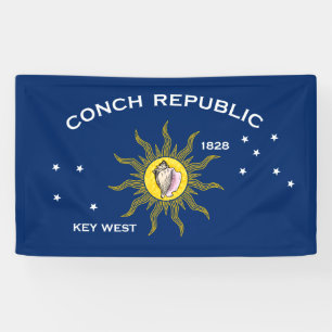 Conseil Republic Flag Key West Florida Banner