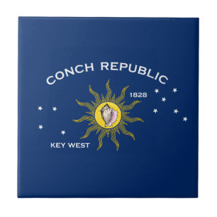 Conseil Republic Flag Key West Florida Fliese
