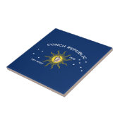 Conseil Republic Flag Key West Florida Fliese (Seite)