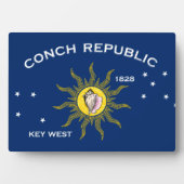 Conseil Republic Flag Key West Florida Fotoplatte (Vorderseite)