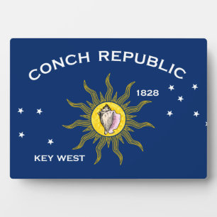 Conseil Republic Flag Key West Florida Fotoplatte