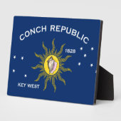 Conseil Republic Flag Key West Florida Fotoplatte (Seite)