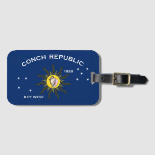 Conseil Republic Flag Key West Florida Gepäckanhänger
