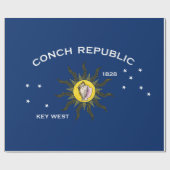 Conseil Republic Flag Key West Florida Geschenkpapier (Flach)