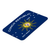 Conseil Republic Flag Key West Florida Magnet (Linke Seite)