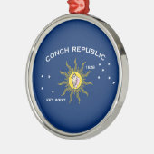 Conseil Republic Flag Key West Florida Ornament Aus Metall (Links)