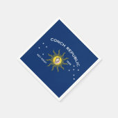 Conseil Republic Flag Key West Florida Serviette (Ecke)