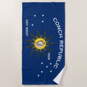 Conseil Republic Flag Key West Florida Strandtuch