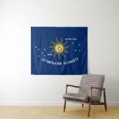 Conseil Republic Flag Key West Florida Wandteppich (Beispiel (Horizontal))