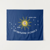 Conseil Republic Flag Key West Florida Wandteppich (Vorderseite (Horizontal))