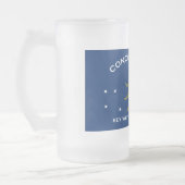 Conseil-Republik-Flagge Mattglas Bierglas (Links)