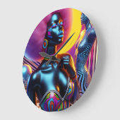 Consensual Sentry Ken Gage Fantasy Vaporwave Große Wanduhr (Winkel)