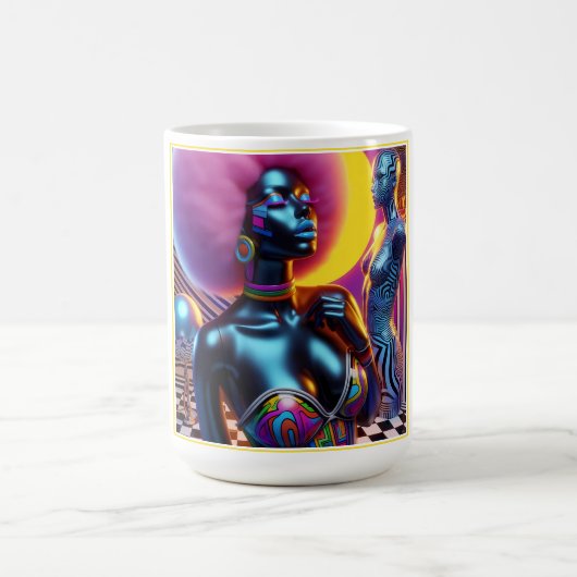 Consensual Sentry Ken Gage Fantasy Vaporwave Kaffeetasse (Mittel)