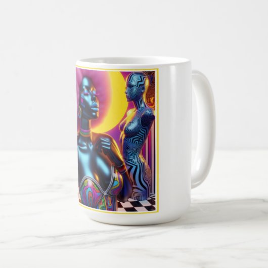 Consensual Sentry Ken Gage Fantasy Vaporwave Kaffeetasse (VorderseiteRechts)