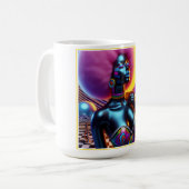 Consensual Sentry Ken Gage Fantasy Vaporwave Kaffeetasse (Vorderseite Links)