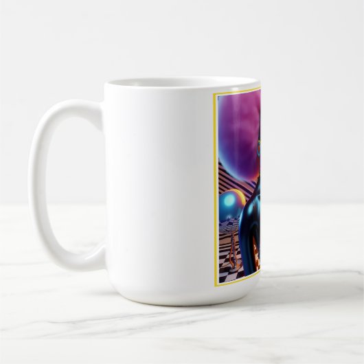 Consensual Sentry Ken Gage Fantasy Vaporwave Kaffeetasse (Links)