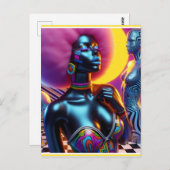 Consensual Sentry Ken Gage Fantasy Vaporwave Postkarte (Vorne/Hinten)