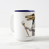Conservasaurus Dinosaur Zweifarbige Tasse (Vorderseite Links)