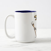 Conservasaurus Dinosaur Zweifarbige Tasse (Links)