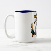 Conservasaurus Dinosaur Zweifarbige Tasse (Links)