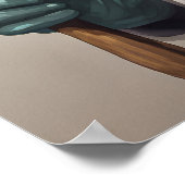 Conservasaurus Dinosaurier Kunst drucken Poster (Ecke)