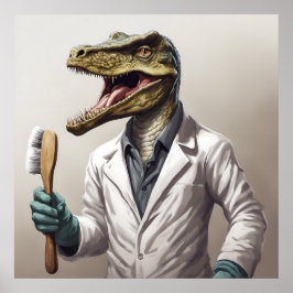 Conservasaurus Dinosaurier Kunst drucken Poster