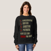 Conservative British Christian Patriotic Sweatshirt (Vorne ganz)